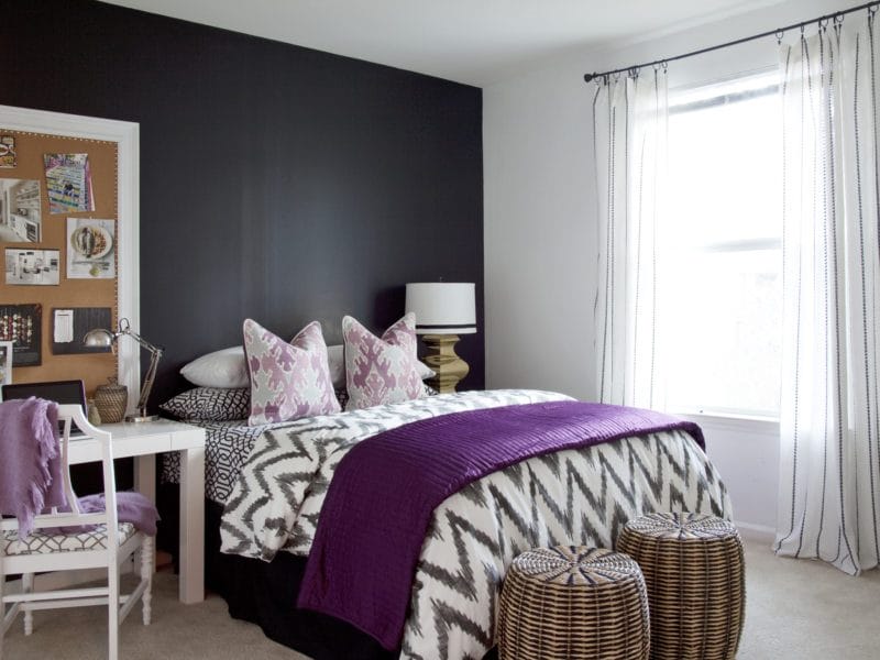 Черно-белая спальня — способы оформления гармоничного дизайна на 65 фото #5