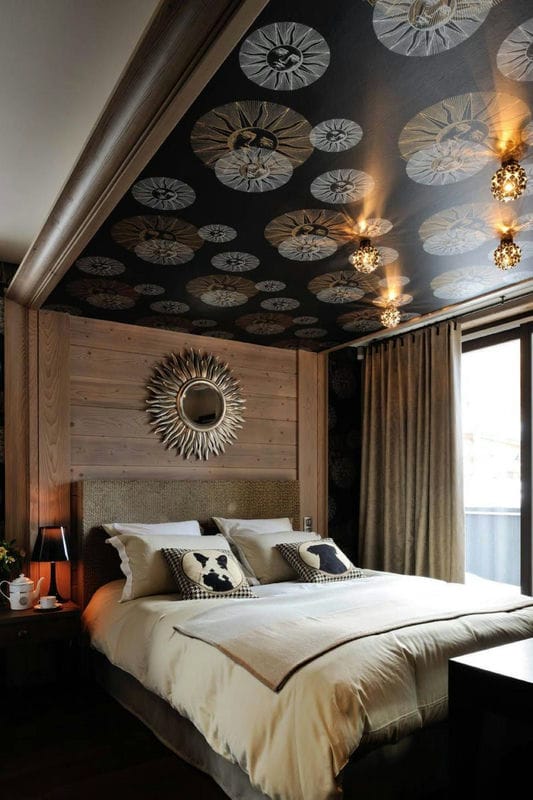 Черно-белая спальня — способы оформления гармоничного дизайна на 65 фото #24