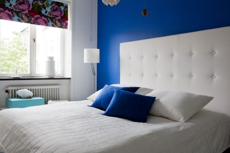 Синяя спальня — особенности оформления спальни в синих тонах на 70 фото #22