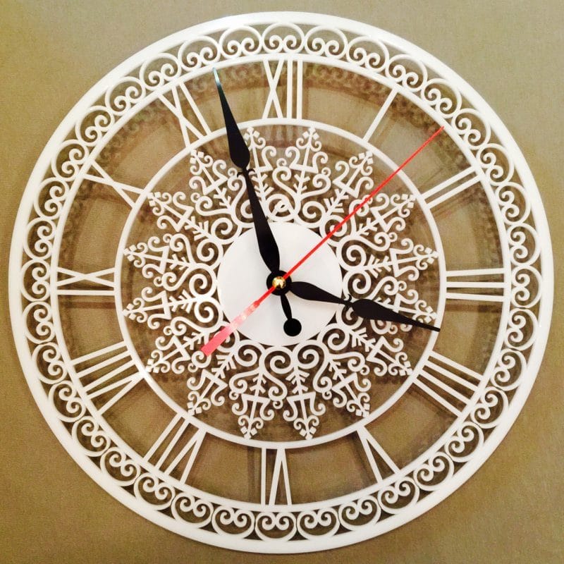 Часы для гостиной — интересный декор для дизайна гостиной (65 фото идей) #47