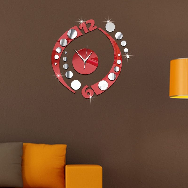 Часы для гостиной — интересный декор для дизайна гостиной (65 фото идей) #69