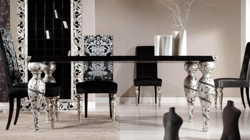 Черная гостиная — стильный, монохромный дизайн на 100 фото #9