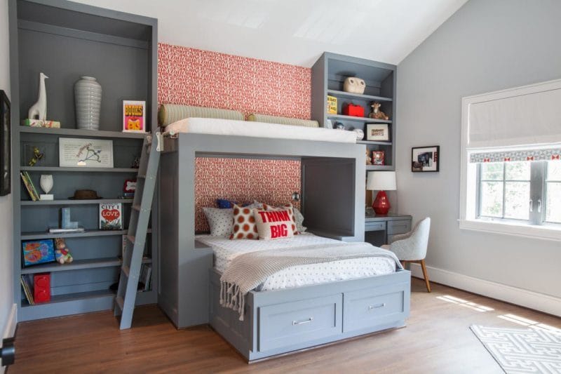 Спальни для детей — как оформить красиво? 65 фото вариантов дизайна! #43