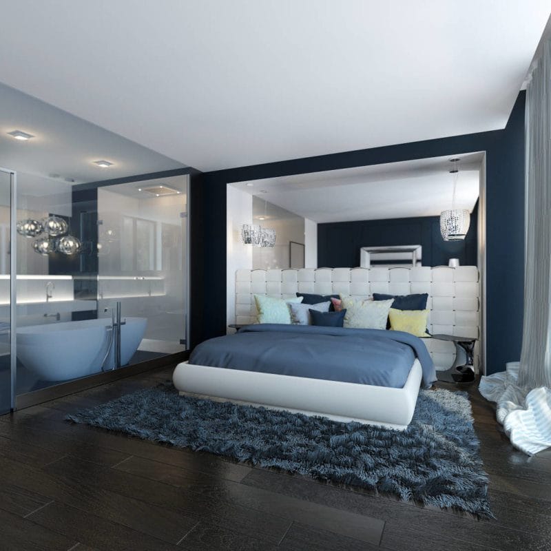 Дизайн спальни 2022 годов — 120 фото современных идей оформления #61