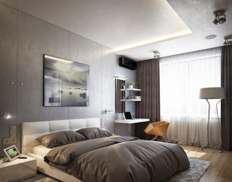 Дизайн спальни 2022 годов — 120 фото современных идей оформления #71