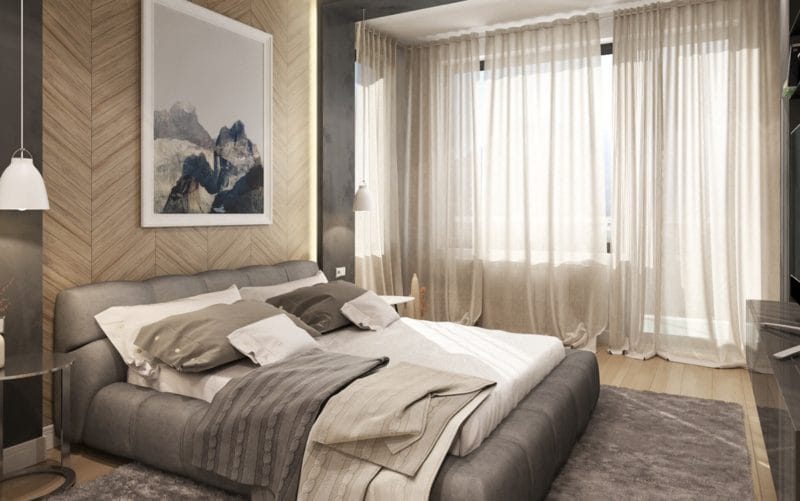 Дизайн спальни 2022 годов — 120 фото современных идей оформления #36