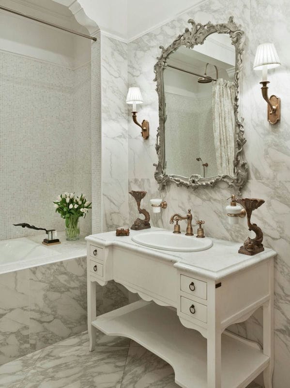 Дизайн ванной 2022 годов — 150 фото элегантного оформления в современном стиле #41