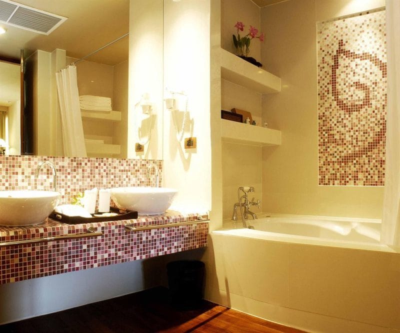 Дизайн ванной 2022 годов — 150 фото элегантного оформления в современном стиле #47