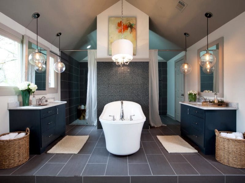Дизайн ванной 2022 годов — 150 фото элегантного оформления в современном стиле #5