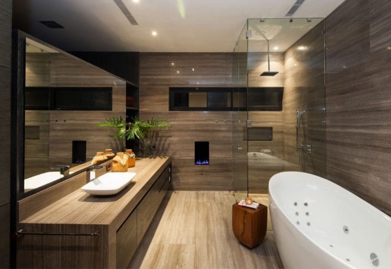 Дизайн ванной 2022 годов — 150 фото элегантного оформления в современном стиле #3