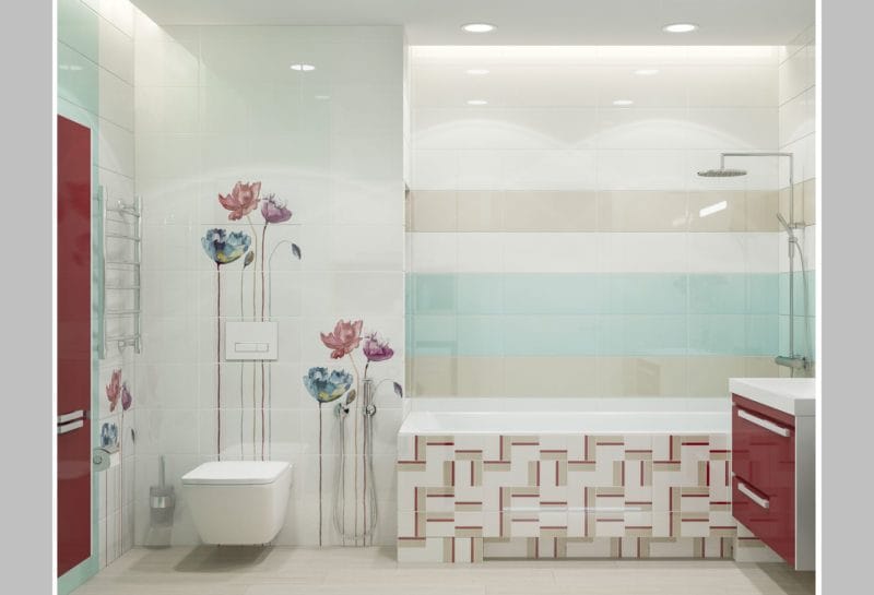 Дизайн ванной 2022 годов — 150 фото элегантного оформления в современном стиле #53