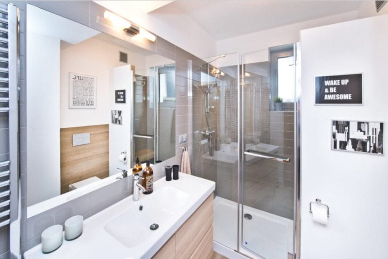 Дизайн ванной 2022 годов — 150 фото элегантного оформления в современном стиле #55
