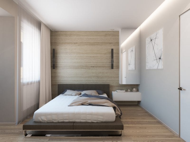 Длинная спальня — какой дизайн выбрать? 55 фото идей оформления #46