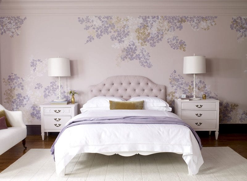 Фиолетовая спальня — роскошный дизайн со вкусом (75 фото) #28