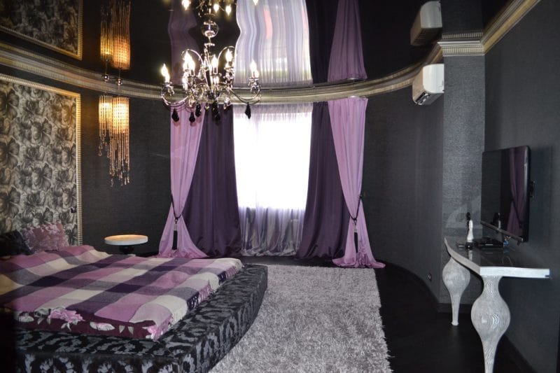 Фиолетовая спальня — роскошный дизайн со вкусом (75 фото) #61