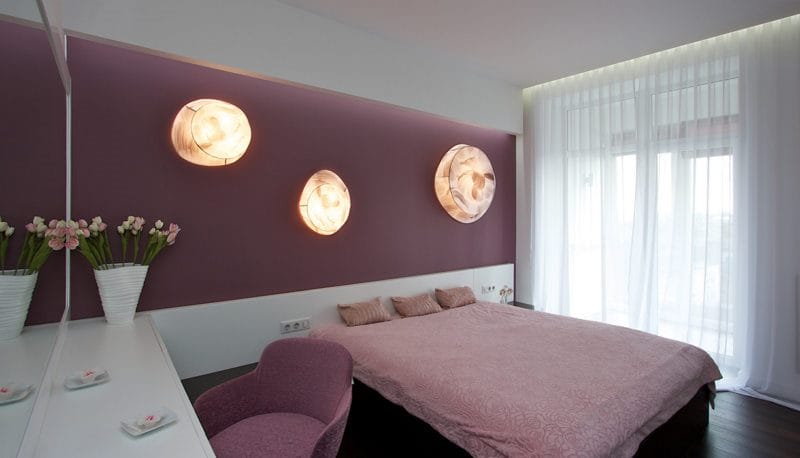 Фиолетовая спальня — роскошный дизайн со вкусом (75 фото) #48