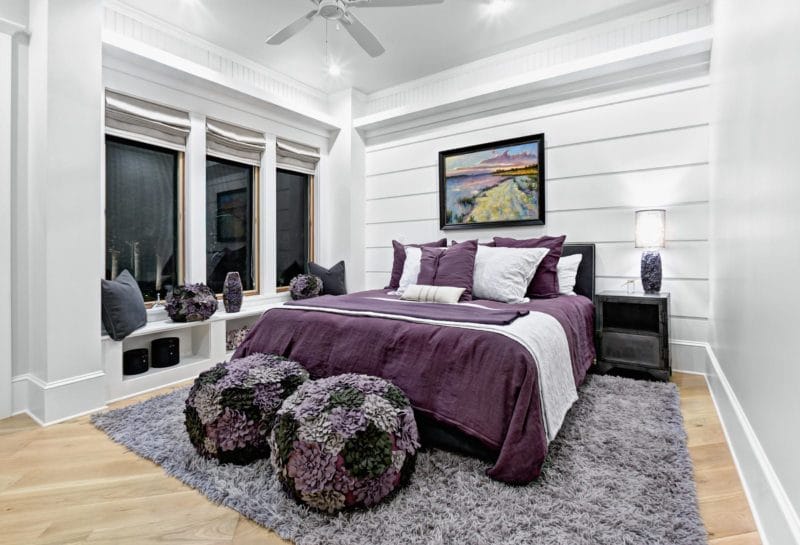 Фиолетовая спальня — роскошный дизайн со вкусом (75 фото) #31