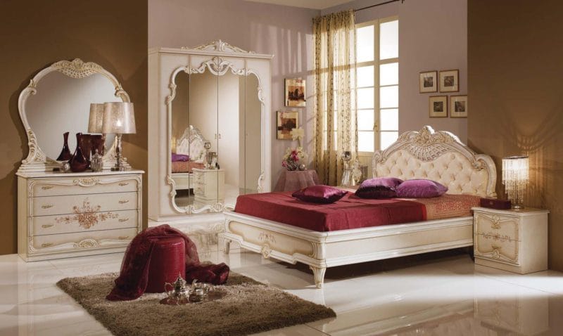 Гарнитур для спальни — яркий и современный дизайн. (70 фото новинок) #14