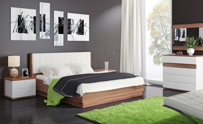 Гарнитур для спальни — яркий и современный дизайн. (70 фото новинок) #41