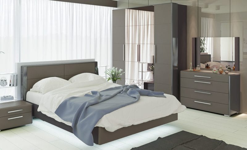 Гарнитур для спальни — яркий и современный дизайн. (70 фото новинок) #42