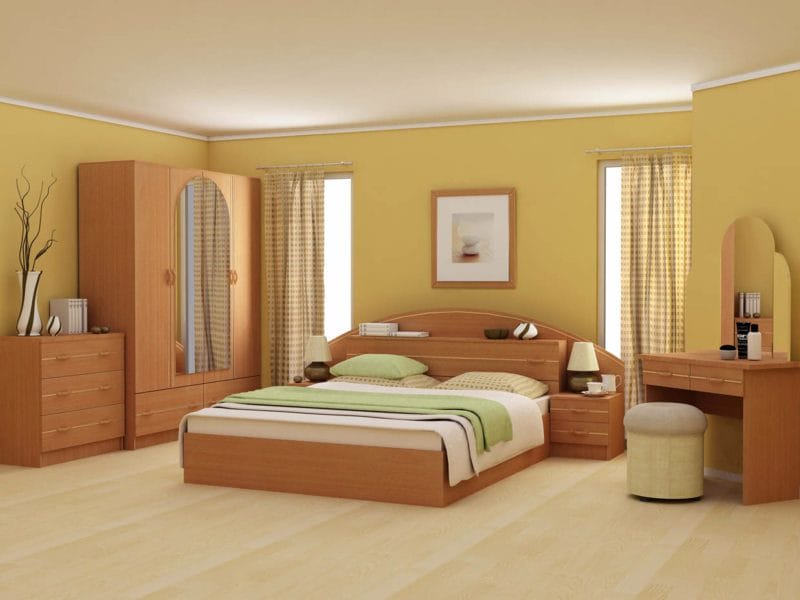 Гарнитур для спальни — яркий и современный дизайн. (70 фото новинок) #62