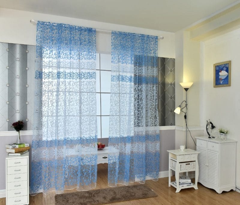 Голубая гостиная — 45 фото идей уютного дизайна с голубыми оттенками #2