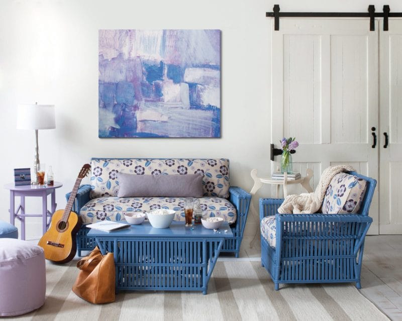 Голубая гостиная — 45 фото идей уютного дизайна с голубыми оттенками #19