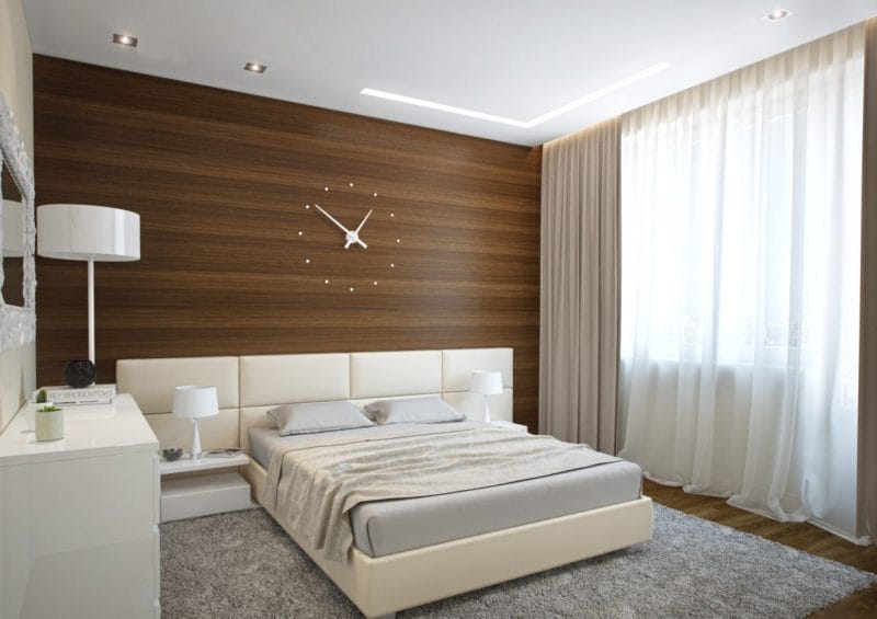 Коричневая спальня — эффектный дизайн с умом! (97 фото) #31