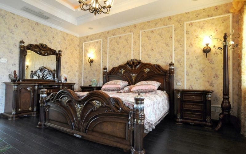 Коричневая спальня — эффектный дизайн с умом! (97 фото) #10