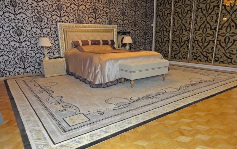 Ковер в спальню — какой выбрать? ТОП-100 фото новинок ковров для спальни. #29