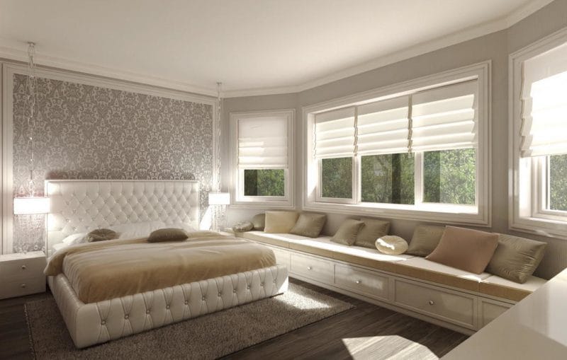 Красивые спальни — 75 фото стильного и уютного дизайна в спальне #41