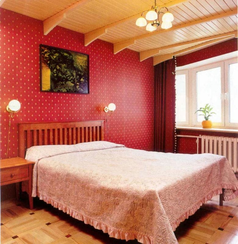 Красная спальня — какой она должна быть? 77 фото вариантов дизайна! #40