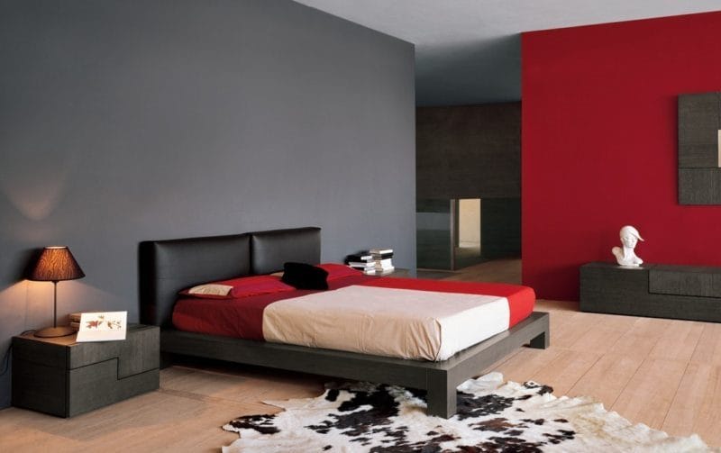 Красная спальня — какой она должна быть? 77 фото вариантов дизайна! #53