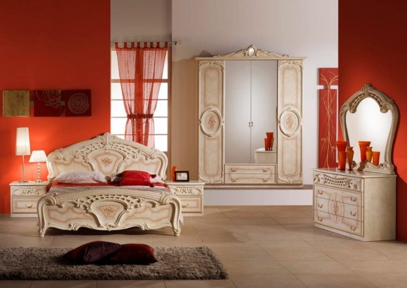 Красная спальня — какой она должна быть? 77 фото вариантов дизайна! #64