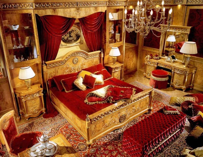 Красная спальня — какой она должна быть? 77 фото вариантов дизайна! #45