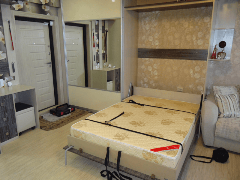 Кровать встроенная в шкаф: эффективная экономия пространства (70 фото дизайна) #5