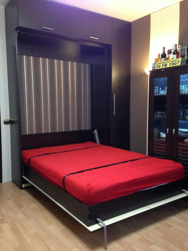 Кровать встроенная в шкаф: эффективная экономия пространства (70 фото дизайна) #20