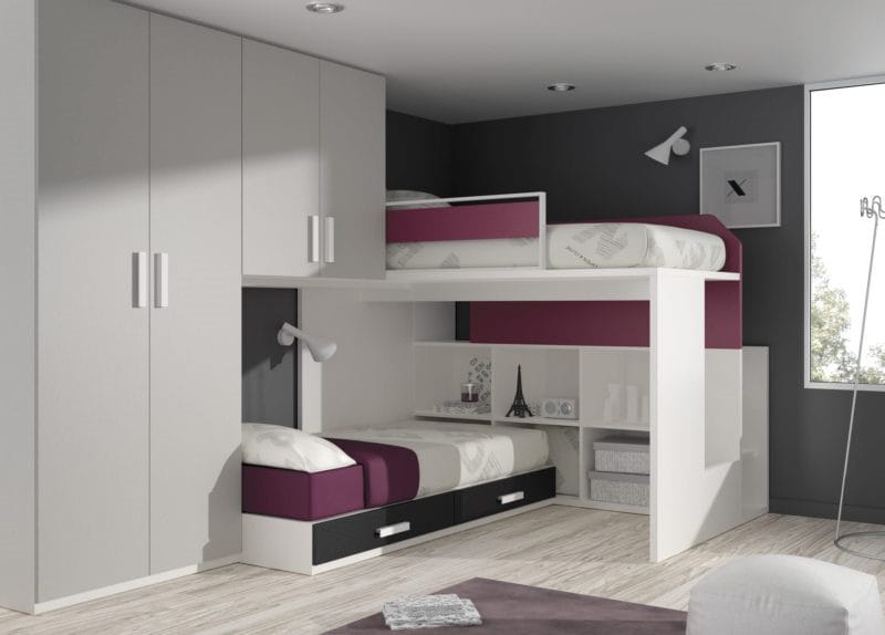 Кровать встроенная в шкаф: эффективная экономия пространства (70 фото дизайна) #24