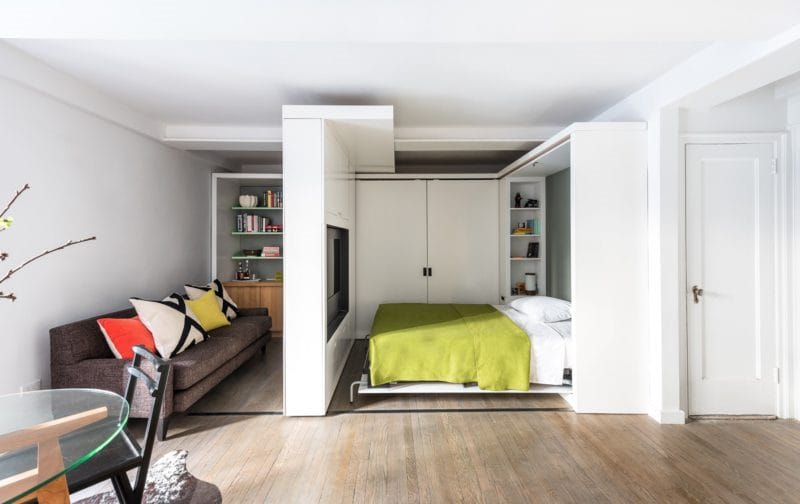 Кровать встроенная в шкаф: эффективная экономия пространства (70 фото дизайна) #7