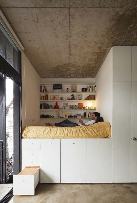 Кровать встроенная в шкаф: эффективная экономия пространства (70 фото дизайна) #27