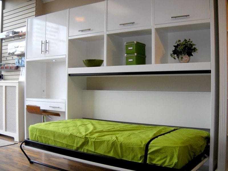 Кровать встроенная в шкаф: эффективная экономия пространства (70 фото дизайна) #11