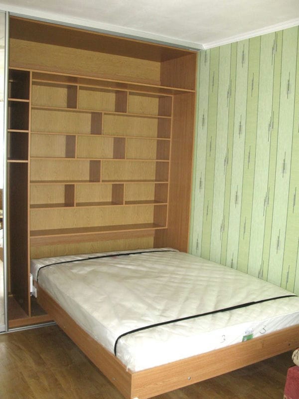Кровать встроенная в шкаф: эффективная экономия пространства (70 фото дизайна) #52