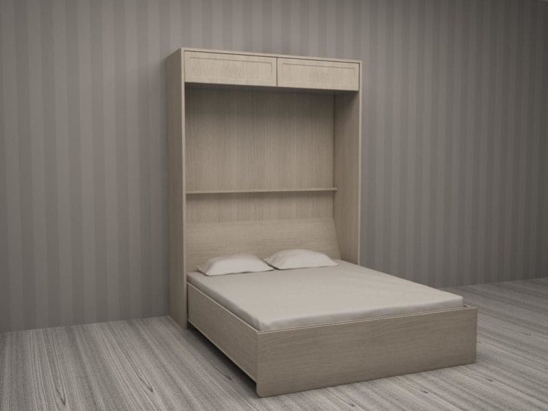Кровать встроенная в шкаф: эффективная экономия пространства (70 фото дизайна) #57