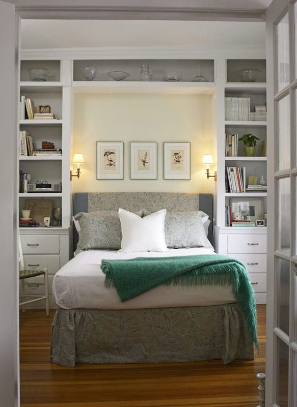 Кровать встроенная в шкаф: эффективная экономия пространства (70 фото дизайна) #70