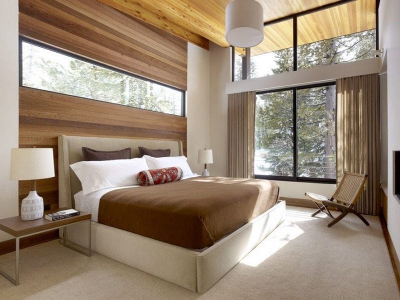 Большая спальня — оформляем современный дизайн в спальне большого размера. (60 фото) #9