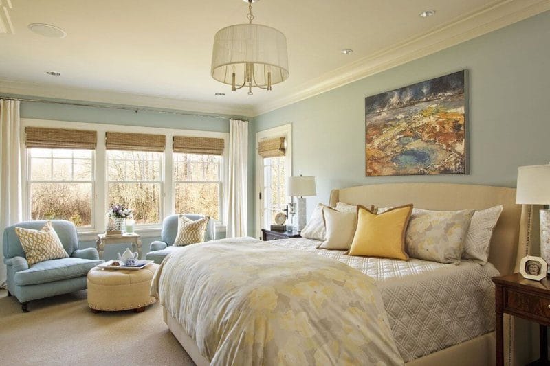 Большая спальня — оформляем современный дизайн в спальне большого размера. (60 фото) #20