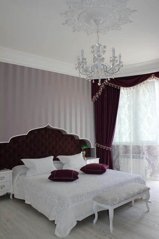 Люстра в спальню: фото-обзор потолочных и подвесных моделей в спальне #70
