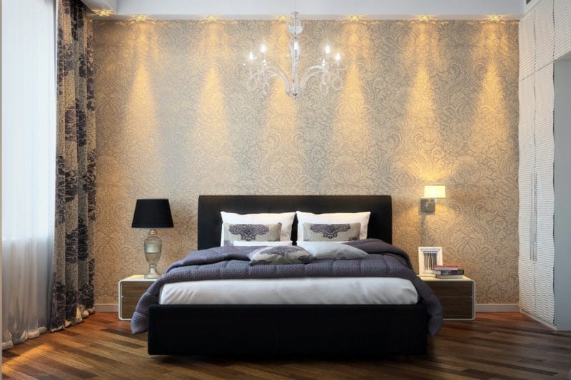Люстра в спальню: фото-обзор потолочных и подвесных моделей в спальне #25