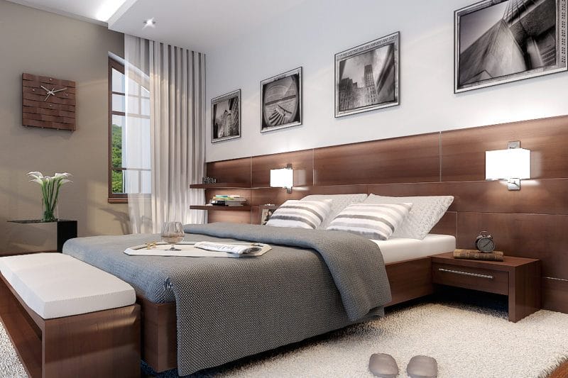 Мужская спальня — как ее оформить? 89 фото-идей стильного дизайна для мужчины! #5