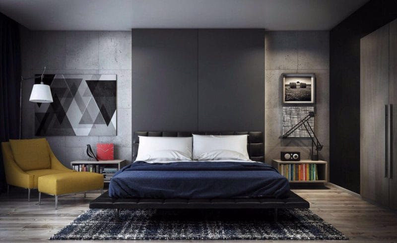 Мужская спальня — как ее оформить? 89 фото-идей стильного дизайна для мужчины! #25